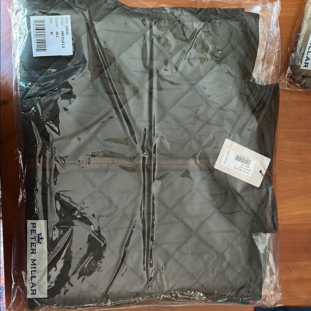 Peter Millar Quilted Vest in Gray